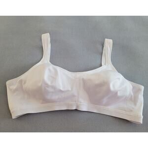 PLAYTEX 18 Hour Active Lifestyle Full Coverage Bra Wire Free/46D White-#4159